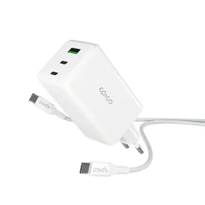Power adapter Epico EA100 GaN 100W with built-in 1.2 m USB‑C cable