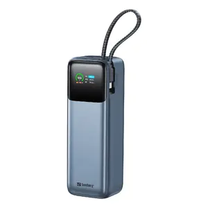 Пауэрбанк SANDBERG All-in1 Powerbank 27000 PD 240W — 27000 мАч LiPo, 240 Вт, 1× USB-A, 1× USB-C, 3.6 В — чёрно‑серый