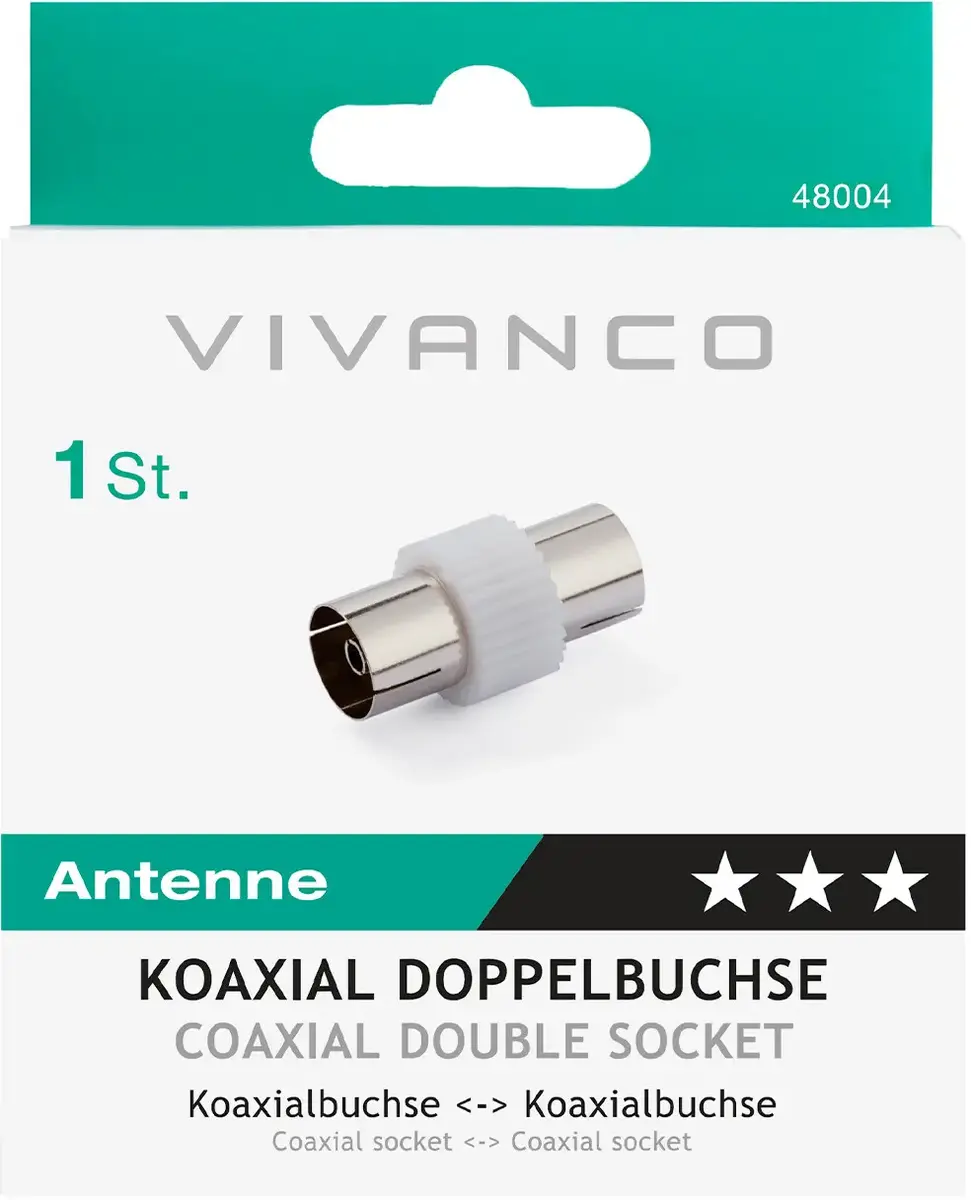 Antenna adapter Vivanco Socket VVANADATFF Photo 2