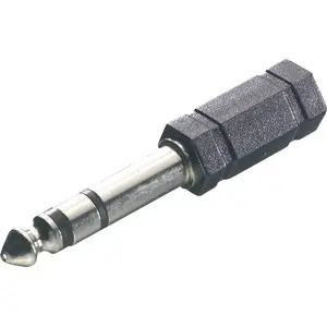 Cable gender changer Vivanco VVAJACKAD35F63M — 6.3 mm (female) to 3.5 mm (female), black