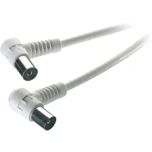 Coaxial cable Vivanco VVANCABMF30090W 3 m, coaxial-to-coaxial, white