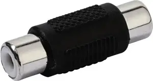 Переходник для кабеля Vivanco VVAADAPRCAFF 1x RCA гнездо на 1x RCA гнездо Черный