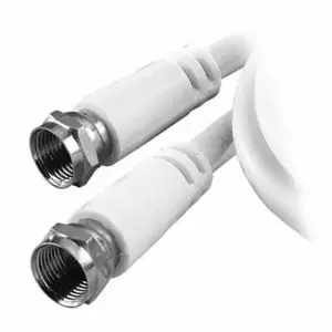 Coaxial cable Vivanco VVSAT100MMW 10 m, F-type to F-type, white