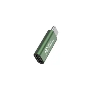 USB-C gender changer cable MicroConnect MC-SMART-CCADAP-100W — USB-C to USB-C, USB 2.0, green