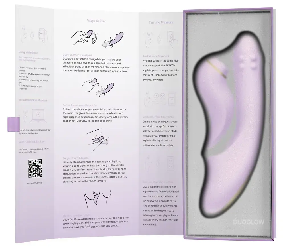 Svakom DuoGlow Pastel Lilac вибратор Photo 11