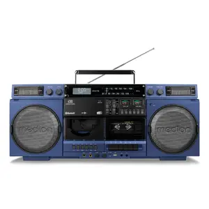 MEDION LIFE P66538 20 W Blue compact audio system — 20 W RMS, 2-way speakers, DAB+/PLL, Bluetooth 10 m, front-loading disc