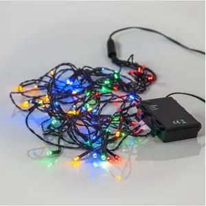 Light decoration chain Star Trading Akku, 64 LED bulbs, 3.84 W, battery (AA), IP44, 1.4 m x 2.7 m