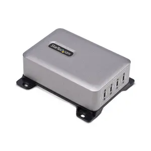 USB-C Multi-Device Charger StarTech 4-Port 240W (Single Port 140W EPR) PD 3.1, Screw-Lock, Indoor, 100–240V, 28V max, 1.8m, grey