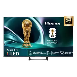 LED Smart TV Hisense 50U7Q 50" (127 cm) ULED 4K Ultra HD Mini LED, 450 cd/m², VIDAA, Wi‑Fi, Black