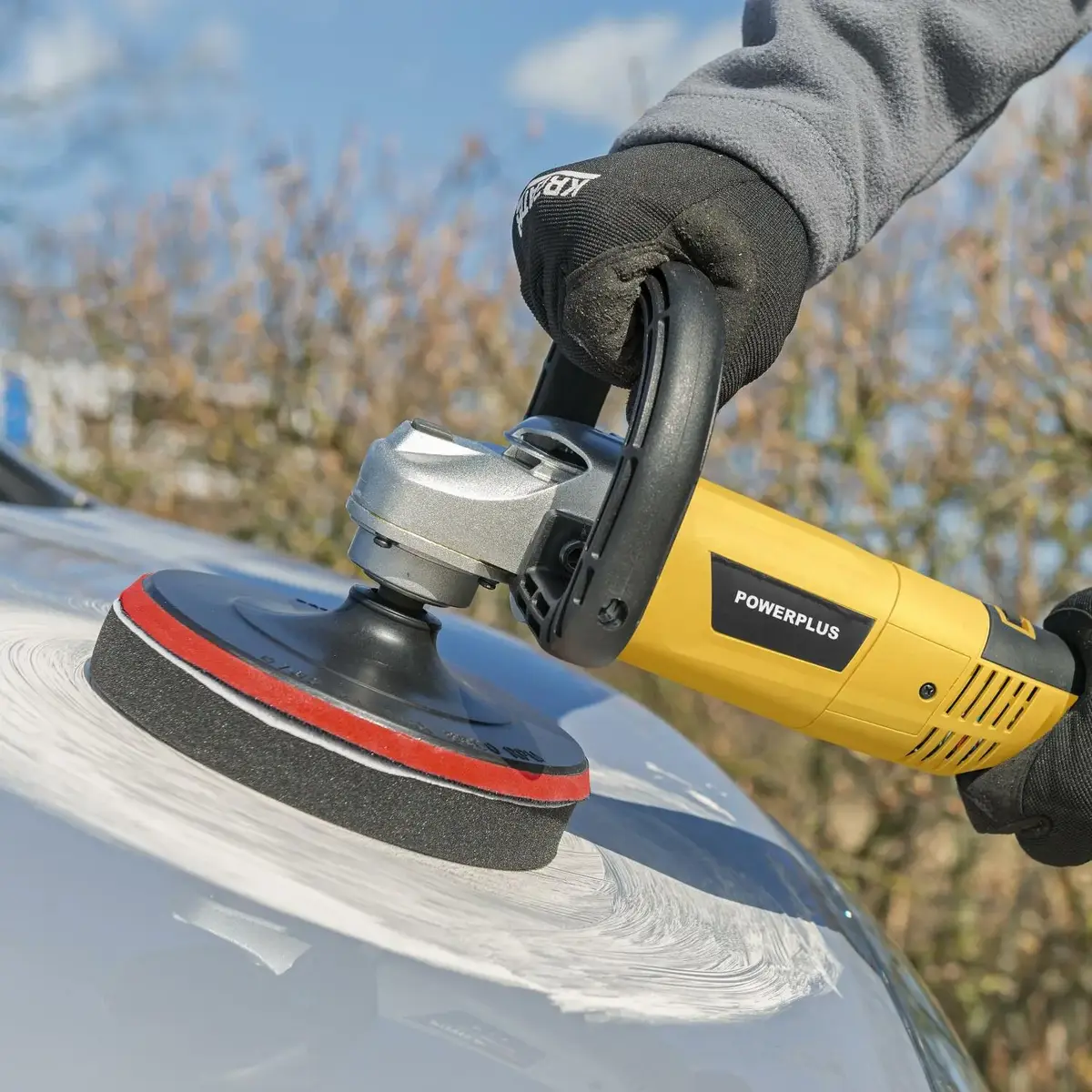 Angle Polisher POWERPLUS POWX04740 1200 W Ø180 Photo 5