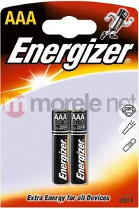Alkāliskās AAA baterijas Energizer Alkaline Power AAA CHP2, iepakojumā 2 gab.