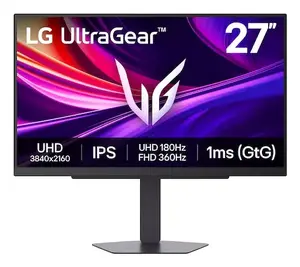 LG 27G810A-B 27 collu 4K Ultra HD LCD spēļu monitors ar 3840 x 2160 pikseļu izšķirtspēju, 1 ms reakcijas laiku, AMD FreeSync, NVIDIA G-SYNC un USB centrmezglu, melns