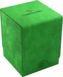 Card storage box Gamegenic Squire 100+ XL Convertible – Green, holds 100+ sleeved cards, convertible tray design
