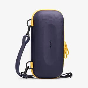 Pouch case Spigen Nano Pop Pro for Nintendo Switch 2, dark blue with yellow accents