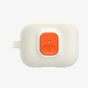 Phone case Spigen Nano Pop — polycarbonate, silicone and TPU, beige/orange