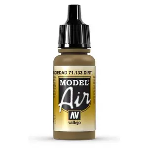 Krāsa pudelītē VALLEJO Vallejo Dirt brūna 17 ml ar dozatoru