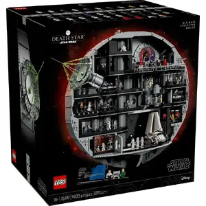 LEGO Star Wars Death Star model 75419 — 9023 pieces, 38 minifigures, display set, 790×700×270 mm