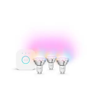 Smart GU10 bulb kit Philips Hue Essential WCA 345 — Bluetooth, 3 bulbs, white, 50×55×55 mm