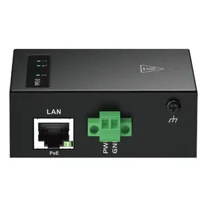 Modem router D-Link DWM-311-TP/E — 4G LTE M2M VPN, PoE+ (IEEE 802.3at), 1x RJ45, external antenna, 48–57 V DC, black