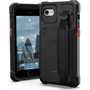 Аккумуляторный чехол Urban Armor Gear Workflow для Apple iPhone SE (2022 и 2020) — чёрный, защитный зарядный кейс