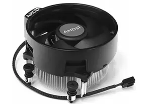 CPU cooler AMD Wraith Stealth for AM4/AM5 sockets, low-profile stock-type, 90 mm diameter, 55 mm height, 4-pin fan