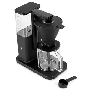 Капельная кофеварка Wilfa CM10AB-M125 — ручная, бак 1.25 л, 10 чашек, 1650 Вт, чёрная/прозрачная