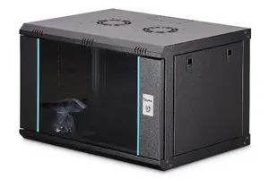 Sienas 19" skapītis DIGITUS Dynamic-N DN-37101 — 7U, 600x450 mm, IP20, ar atslēgas slēdzi, nesamontēts