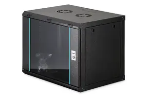 Настенный шкаф-стойка DIGITUS Dynamic-N 9U, 600x450 мм (ШxГ), IP20, с дверным замком, в разобранном виде
