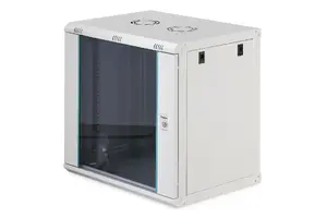 Настенный шкаф-стойка DIGITUS Dynamic-N 12U, 19", 600x450 мм (ШxГ), IP20, с замком, в разобранном виде