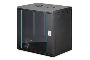 Настенный шкаф-стойка DIGITUS Dynamic-N 12U, 600x450 мм (ШxГ), IP20, с ключевым замком, не собран