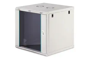 Wall-mounted rack DIGITUS Dynamic-N 12U 600x600 mm IP20, key lock, cable management, unmounted