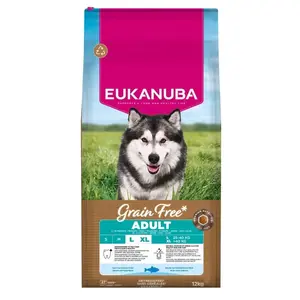 Сухой корм для собак EUKANUBA Adult Grain-Free Lamb & Rice 12 кг — Для крупных пород, 25% белка, 13% жира