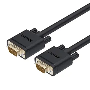 VGA kabelis UNITEK Y-C505 — 5 m, VGA (D-Sub) uz VGA (D-Sub), melns