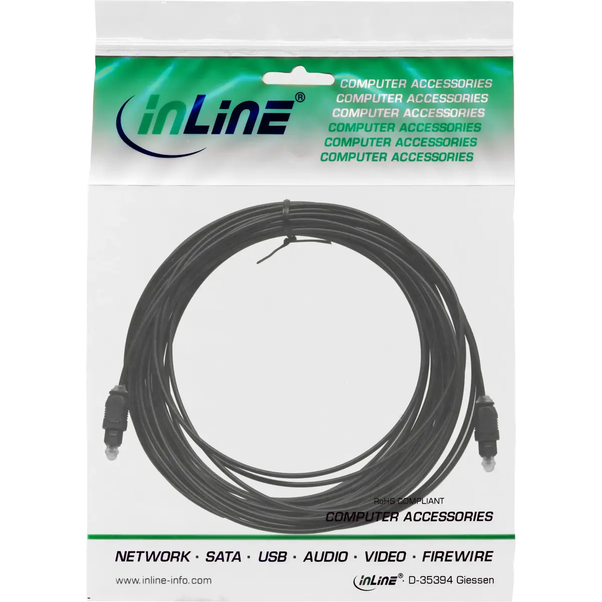 InLine Toslink optical audio cable 3 m Photo 2