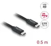 DELOCK USB4 Gen 3x2 40 Гбит/с USB C–USB C 0,5 м Photo 2
