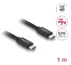 DELOCK USB-C uz USB-C USB4 Gen 3x2 40 Gbps 1 m Photo 2
