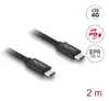 DELOCK USB4 Gen 3x2 USB-C–USB-C 40 Гбит/с 2 м Photo 2