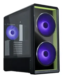 PC Case Lian Li Lancool 217 INF Midi Tower — Black, EATX/ATX/Micro‑ATX/Mini‑ITX support, 2x120mm front, 1x140mm rear, 1×3.5" + 8×2.5", tempered glass