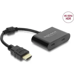 Adapter HDMI male to USB Type-C female DELOCK 63000, DisplayPort Alt Mode, 4K 60 Hz