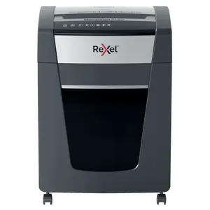 Шредер для бумаги REXEL Momentum Extra P420+ — перекрёстная резка P4 4×35 мм, корзина 30 л, 320×406×565 мм, 19 кг, чёрный