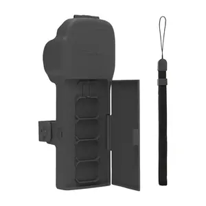Protective case with strap and lanyard for Osmo Pocket 3 by Sunnylife (gray)