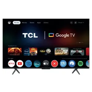 TCL 50C61K 50" (127 cm) QD‑Mini LED 4K Ultra HD Smart TV ar Google TV, Wi‑Fi, metālisks