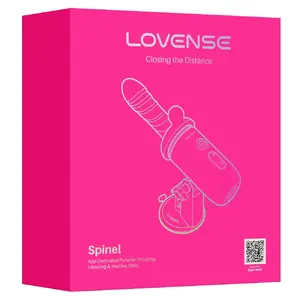 Wearable multifunctional vibrator LOVENSE Spinel — app-controlled, thrusting, vibrating, warming, silicone attachments, rechargeable