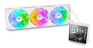 All-in-one liquid cooler Thermaltake TH360 V3 Ultra ARGB — 3x 120 mm fans, 500–2500 RPM, 12 V, white