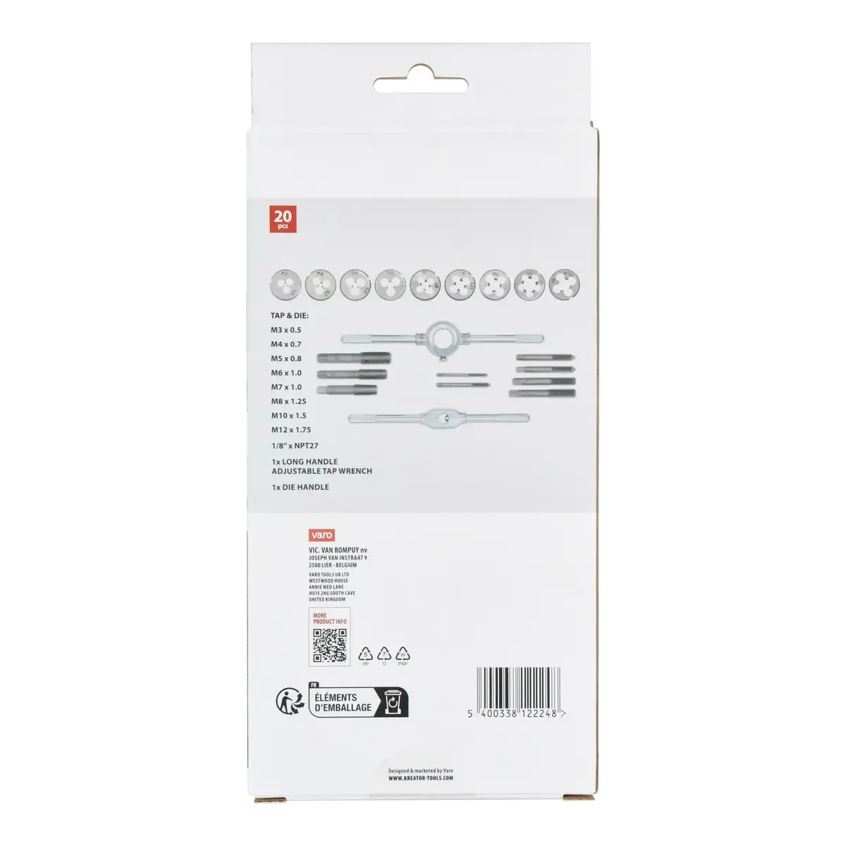 Thread cutting kit KREATOR KRTH01001 Photo 8