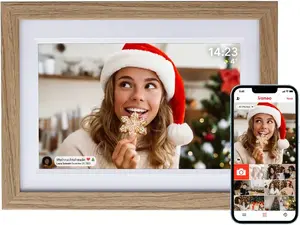 Digital photo frame Rollei Smart Frame WiFi1010, wooden finish