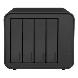 Disk array TerraMaster D8 HYBRID desktop chassis — supports 4 drives (HDD/SSD), SATA/PCIe, 2.5"/3.5"/M.2 — Black