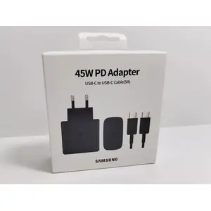 Alogy USB-C Wall Charger with USB-C to USB-C Cable 45W 5A PD PPS 1m, Black