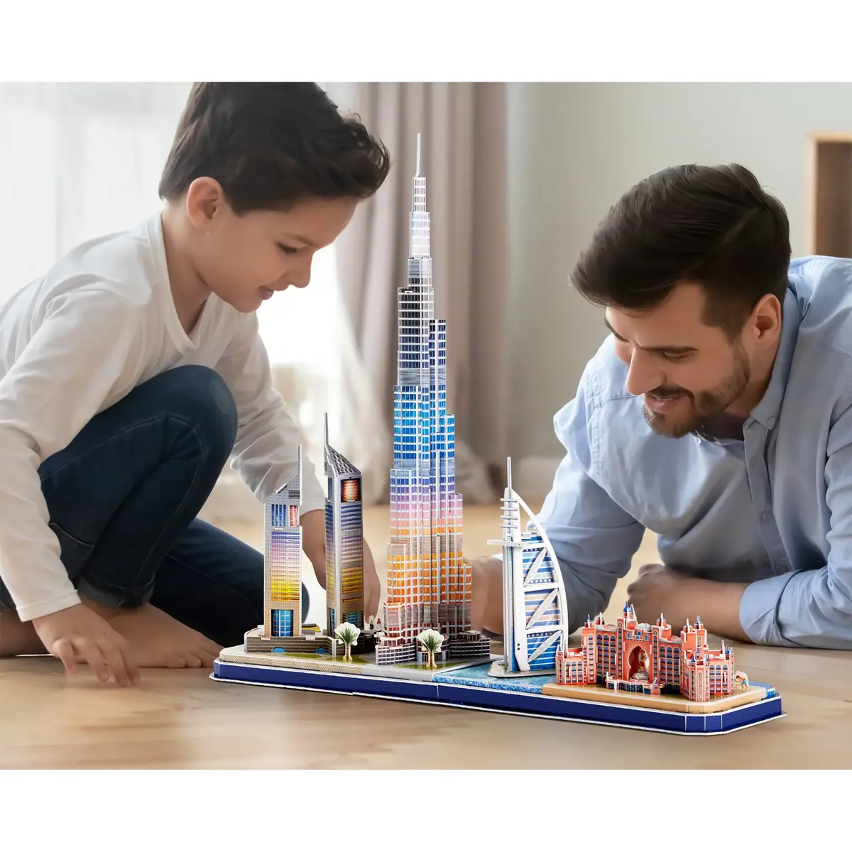 3D-пазл CubicFun City Line Dubai LED Photo 3
