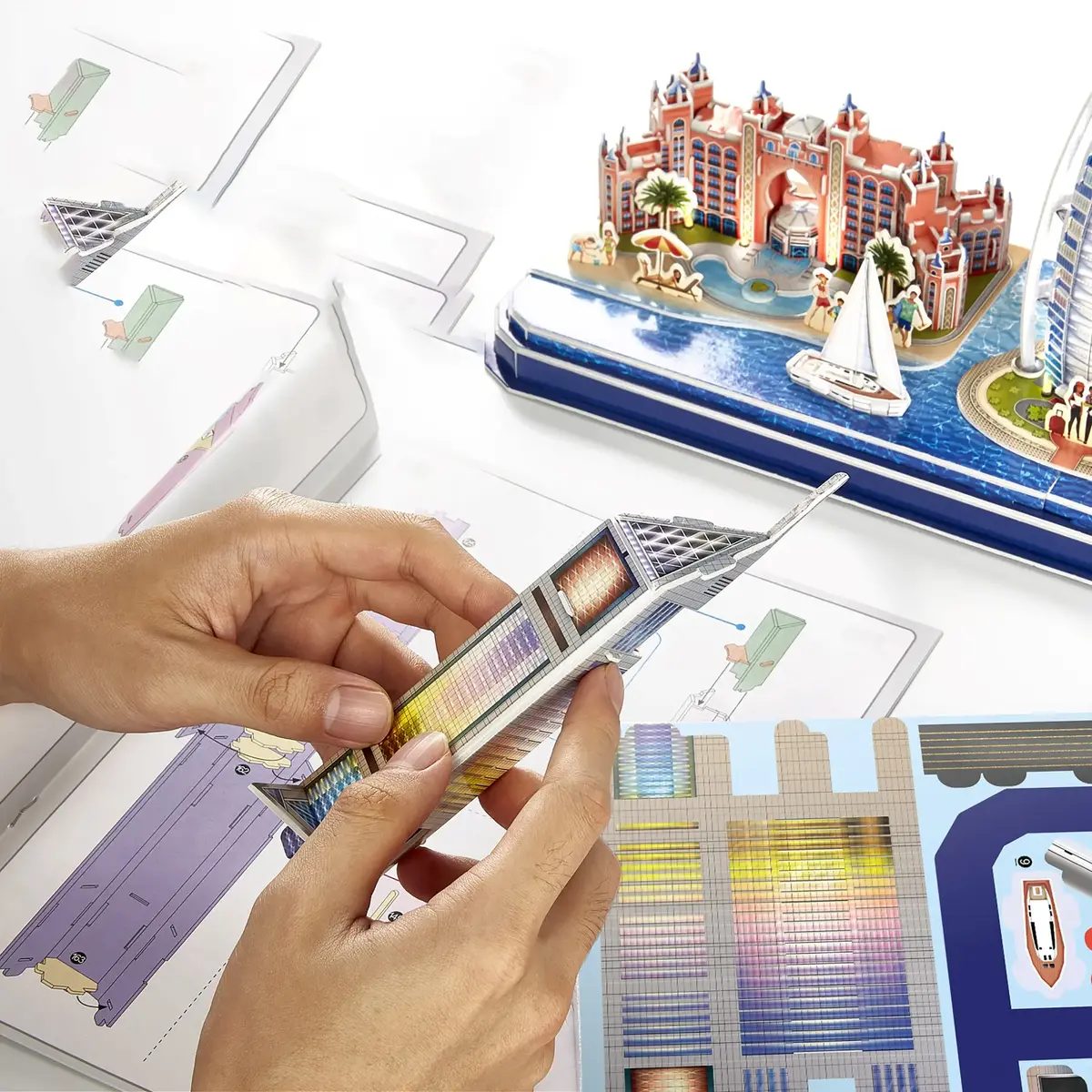 3D-пазл CubicFun City Line Dubai LED Photo 4